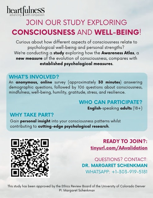 Join our study exploring consciousness and well-being
